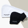 Revolution Haircare Microfiber Hair Towel Wraps, Black and White, 2 Pack