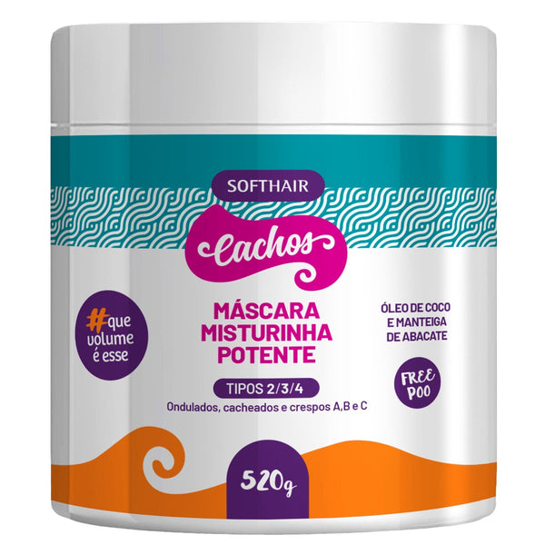 SOFT HAIR Curl Mask Hair Treatment for Curly Hair Types 2, 3 and 4, 520g
