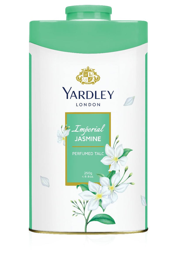 Yardley Imperial Jasmine Perfumed Body Powder, Moisture-Absorbing Freshness
