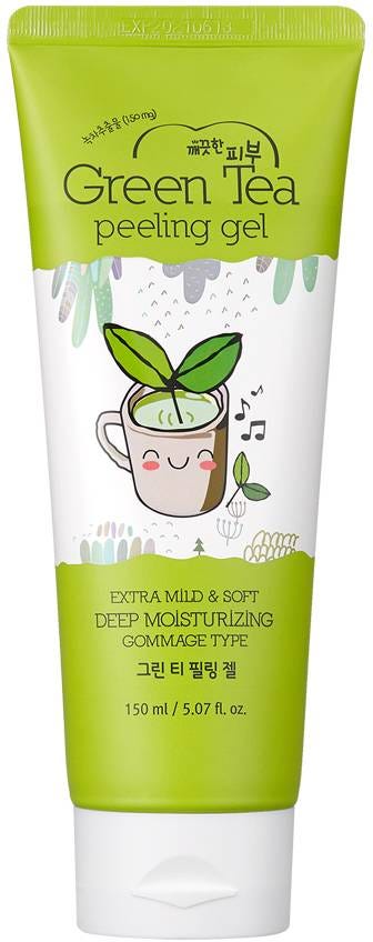 Esfolio Pure Skin Green Tea Peeling Gel, Gentle Cellulose Exfoliator, 150 ml