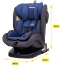 Jovikids Angela Baby Infant Car Seat 360 Swivel Convertible Isofix Blue, Group 0+/1/2/3, 0-36 kg