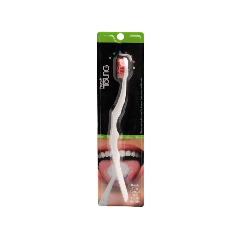 Fresh Tongue Cleaner Adult Ergonomic Plastic Tongue Brush