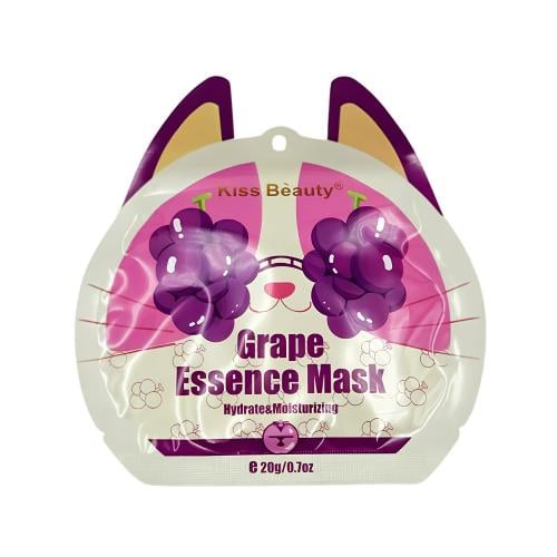 Kiss Beauty Grape Hydrating Face Mask Antioxidant Moisturizing Sheet Mask