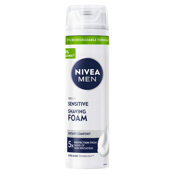 NIVEA Men Sensitive Shaving Foam Chamomile & Hamamelis 200ml