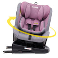 Jovikids Angela Baby Infant Car Seat, 360 Swivel Convertible, Isofix and Top Tether, Pink