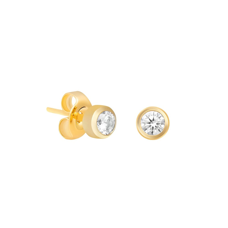 Navarro Shimmer Touch Children's Earrings, Gold Color