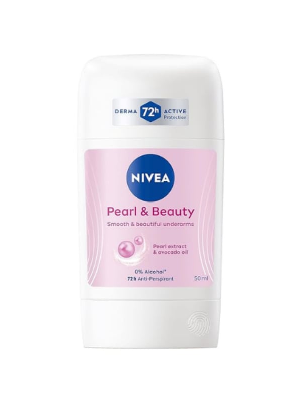 NIVEA Pearl & Beauty Deodorant for Women, Pearl Extract, 48-Hour Protection, 50 ml