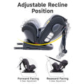 Jovikids Angela Baby Infant Car Seat 360 Swivel Isofix Convertible Group 0+/1/2/3 Black 0-12 Years