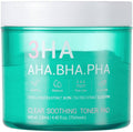 Esfolio 3HA Clear Soothing Toner Pads Exfoliating AHA BHA PHA 70 Count