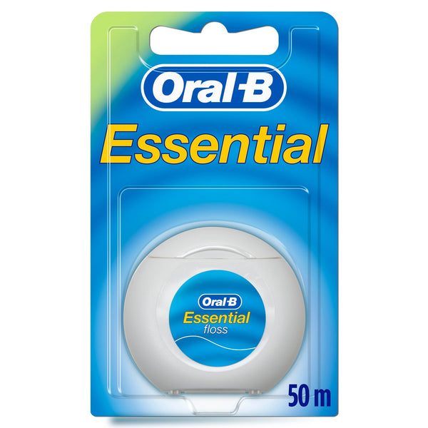 Oral-B Essential Waxed Mint Dental Floss, 50 Meter