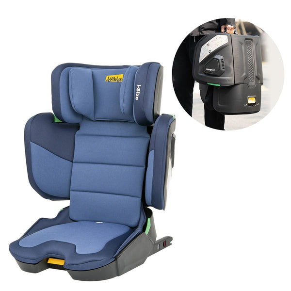 Jovikids Rober i-Size Booster Car Seat ISOFIX Foldable 8-Position Headrest Blue, Ages 3-12 Years