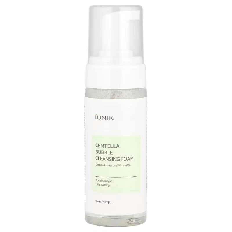 iUNIK Centella Bubble Cleansing Foam Facial Cleanser