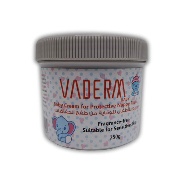 Vaderm Protective Baby Cream Fragrance-Free Zinc Oxide & Petrolatum 250g
