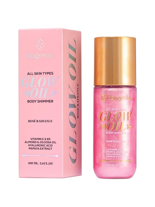 Bogenia Rose Radiance Body Shimmer Oil Bronze Shimmer 100ml