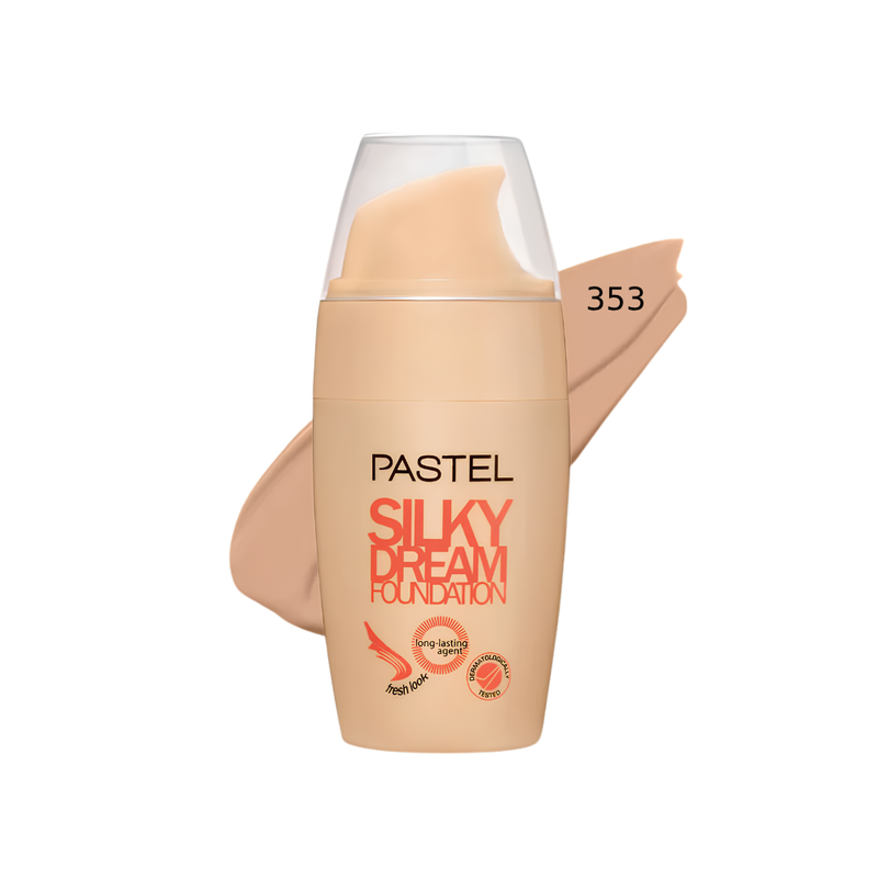 Pastel Silky Dream Foundation Medium to High Coverage Natural Radiant Finish No. 353