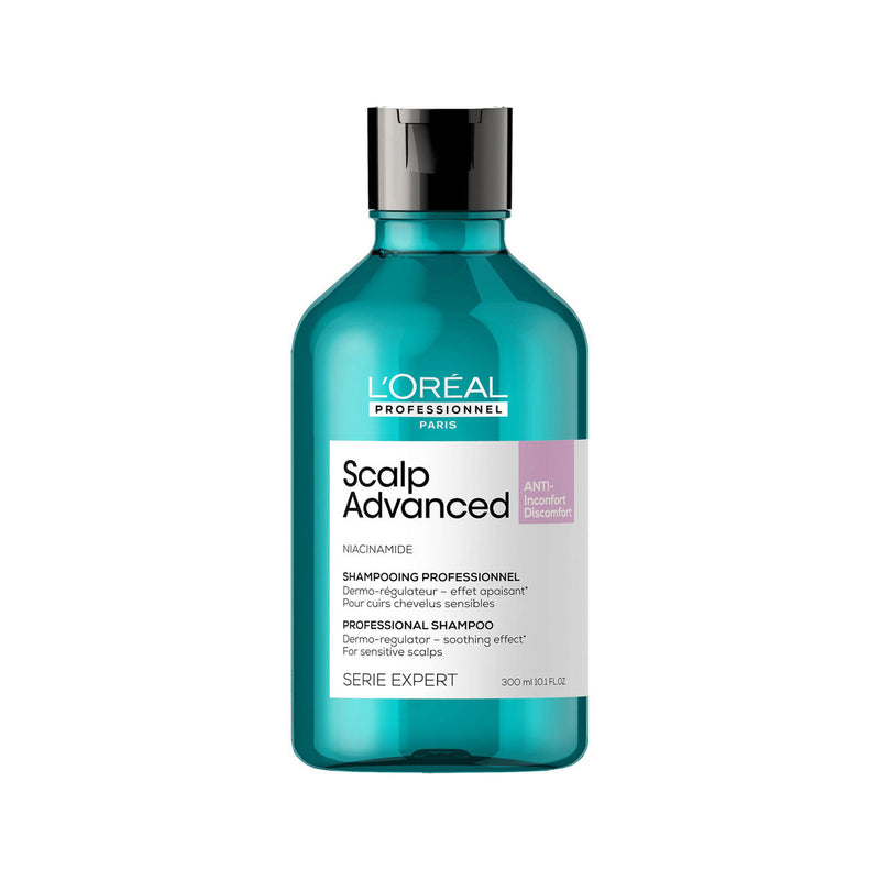 L'Oreal Professionnel Scalp Advanced Dermo-Regulator Shampoo, Sensitive Scalp, Niacinamide, 300 ml