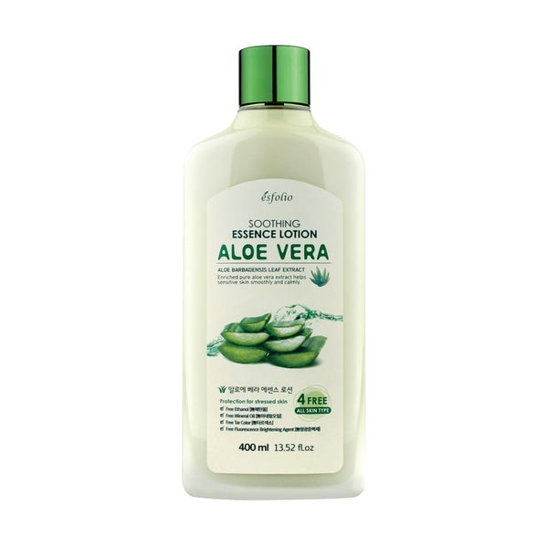 Esfolio Aloe Vera Soothing Essence Lotion Lightweight Hydrating Formula 400ml