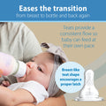 Dr. Brown's Options+ Glass Narrow-Neck Feeding Bottle, Vent System, 250 ml