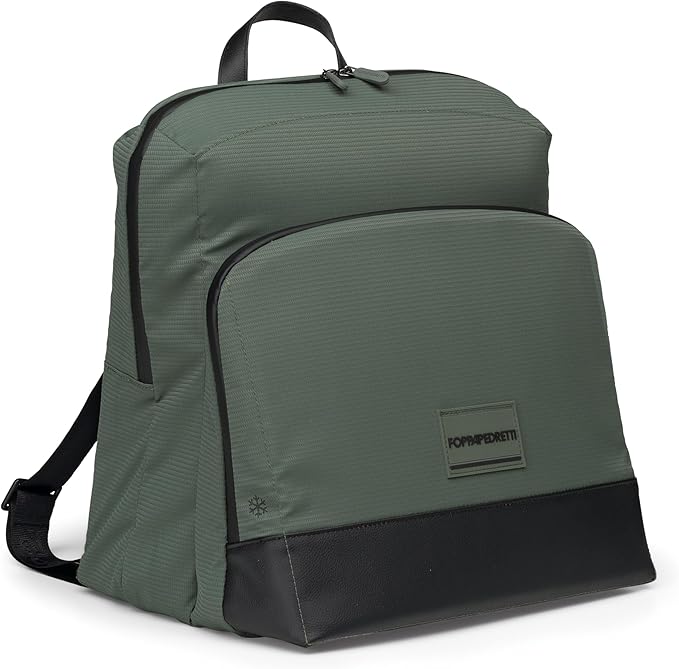 Foppa Pedretti Pretty Mama Diaper Bag Olive Convertible Backpack Shoulder Bag with Changing Mat