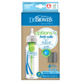 Dr. Brown's Options+ Glass Narrow-Neck Feeding Bottles, 250 ml, 2 Pack