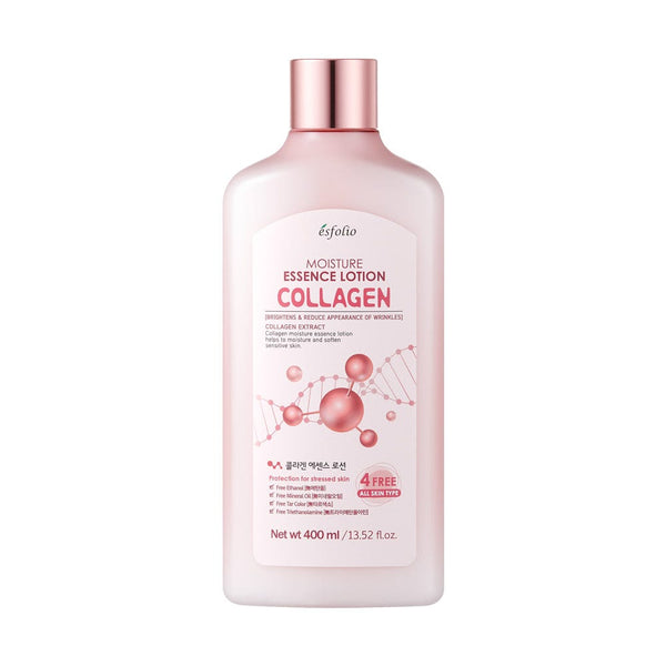 Esfolio Moisture Collagen Essence Lotion Lightweight Hydrating Formula 400 ml