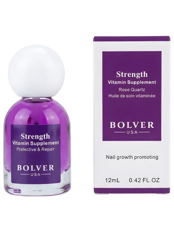Bolver Vitamin Nail Care Oil, Fast-Absorbing Cuticle Moisturizer, 12ml