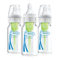 Dr. Brown's Options+ Narrow Neck Plastic Feeding Bottles, Convertible Vent System, 120 ml, 3 Pack
