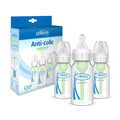 Dr. Brown's Options+ Narrow Neck Plastic Feeding Bottles, Convertible Vent System, 120 ml, 3 Pack