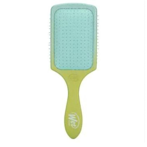 WetBrush Paddle Detangler Hair Brush Flexible Bristles Green/Blue