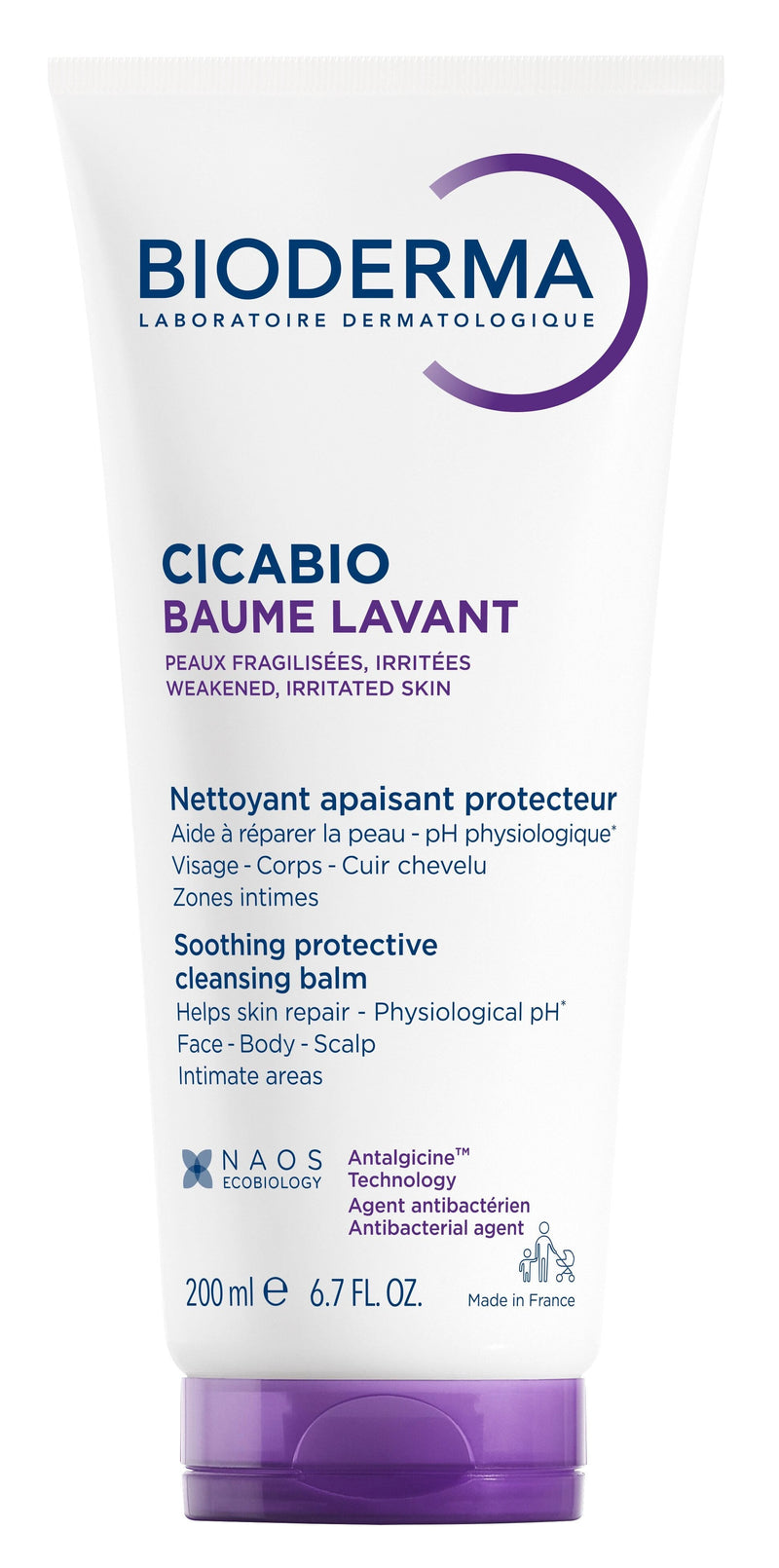 Bioderma Cicabio Lavant Gentle Cleansing Gel Soap-Free pH-Balanced 200 ml