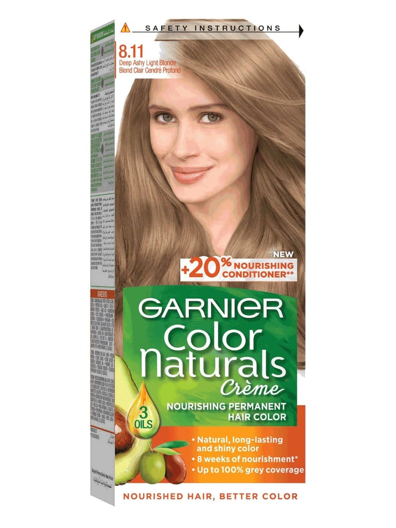 Garnier Color Naturals 8.11 Deep Ashy Light Blonde Hair Color