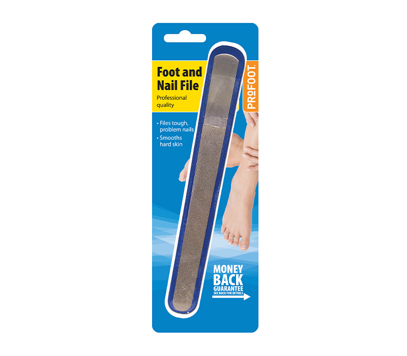 Profoot Foot and Nail File Durable Abrasive File for Hard Skin and Tough Nails