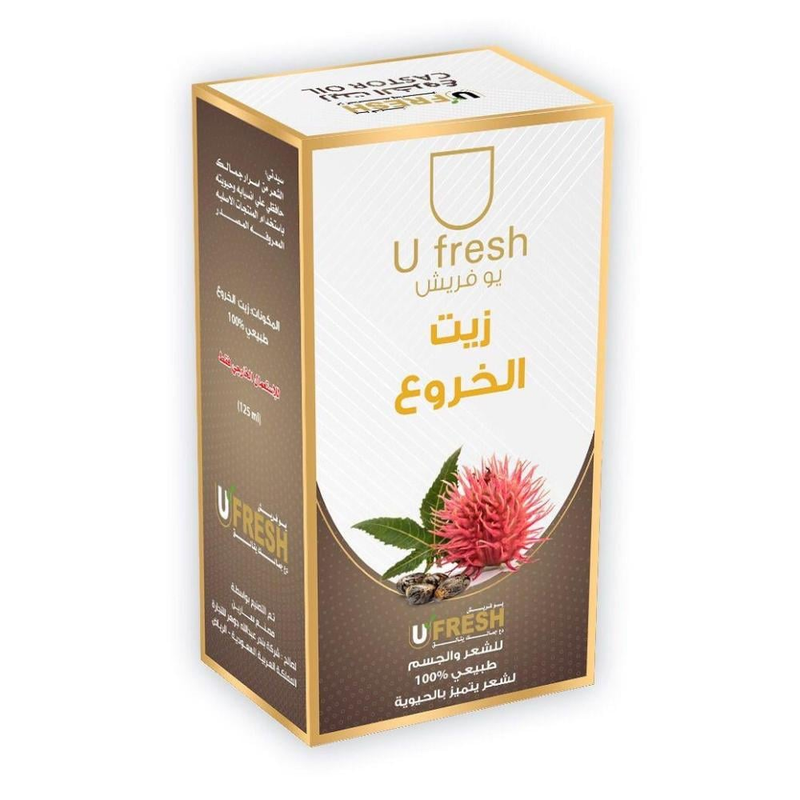 Ufresh Castor Oil Natural Hair and Body Oil 125 ml