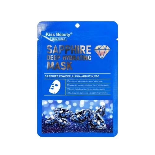 Kiss Beauty Sapphire Moisturizing Face Mask with Alpha Arbutin and Vitamin B3