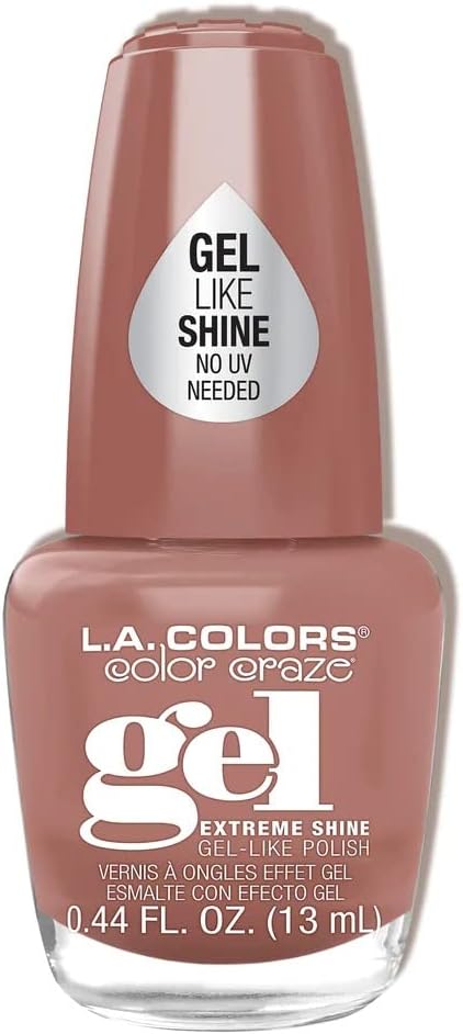 L.A. Colors Boho Chic Gel Nail Polish High-Shine Finish Western Boots Pinkish Nude