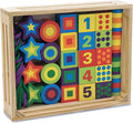 Melissa & Doug Deluxe Wooden Lacing Beads, 27 Beads with 2 Laces