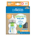 DrBrown's Wide-Neck Glass Feeding Bottles, 150 ml, 2 Pack