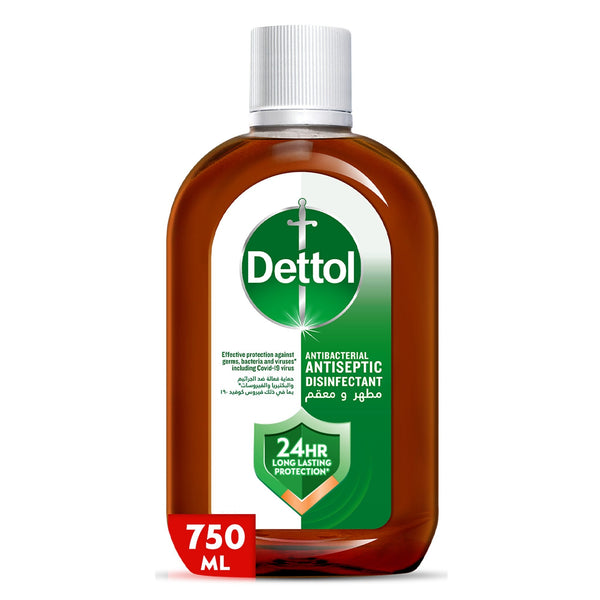 Dettol Antiseptic Antibacterial Disinfectant Liquid Concentrated Formula 750ml