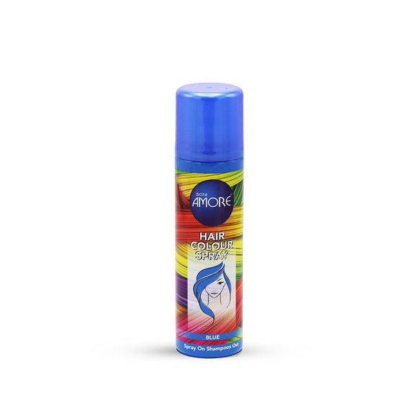Sora Amore Blue Hair Colour Spray Temporary Wash-Out Colour, 150ml