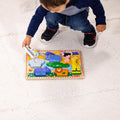 Melissa & Doug Safari Wooden Chunky Puzzle, 8-Piece Extra-Thick Animal Toy