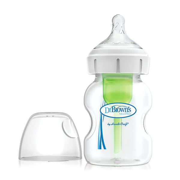DrBrown's Wide Neck Plastic Feeding Bottle Natural Latch Design 150 ml