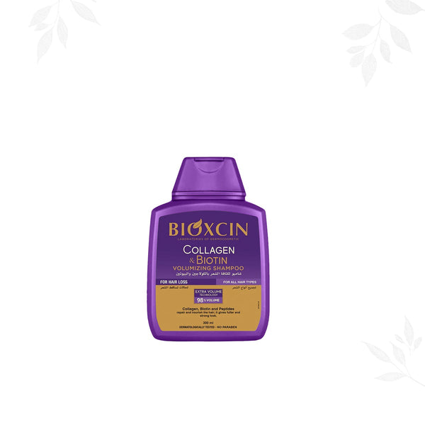 Bioxcin Collagen & Biotin Extra Volume Shampoo, Plumping Formula, 300 ml