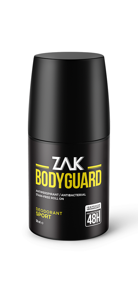 Zak Bodyguard Sport Antiperspirant Roll-On, Woody Citrus Fragrance, 50 ml