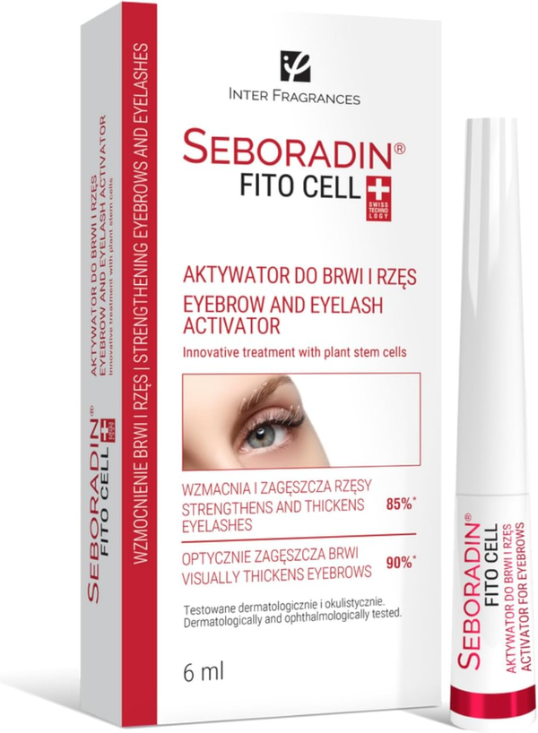 Seboradin Fito Cell Eyebrow and Eyelash Activator Brush Applicator 6 ml