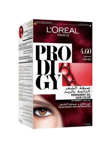 L'Oreal Paris Prodigy Hair Dye Ammonia-Free Micro-Oil Technology Deep Red 4.60