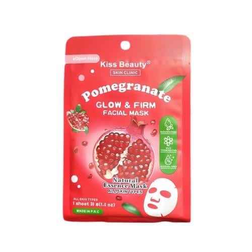 Kiss Beauty Pomegranate Hydrating Face Mask Antioxidant Extract