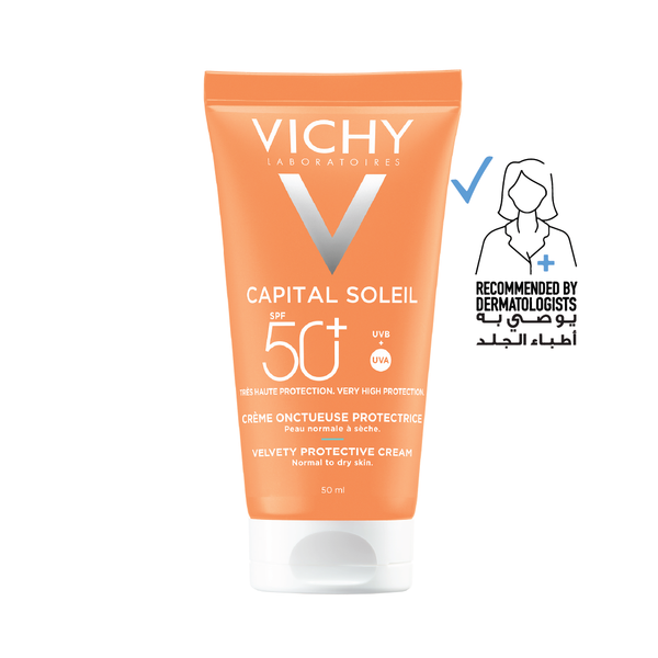 Vichy Capital Soleil Dry Touch Anti-Shine Sunscreen Cream SPF50+ Water-Resistant 50ml