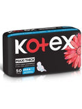 Kotex Maxi Normal Sanitary Pads with Wings Anti-Leak Channels 50 Pads
