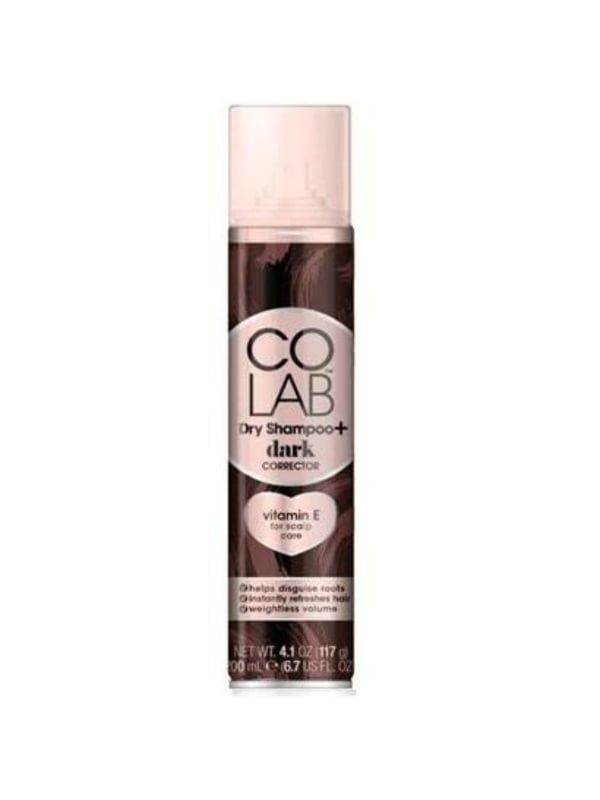 Colab Dark Corrector Dry Shampoo Spray for Dark Hair, Oil Absorbing, Vanilla Jasmine, 200 ml
