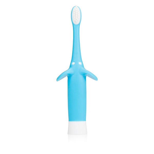 Dr. Brown's Infant-to-Toddler Toothbrush, Elephant Design, Blue, 1 Piece